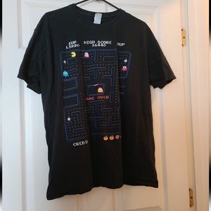 Pac Man Namco Arcade Men's Black Video Game T-Shirt